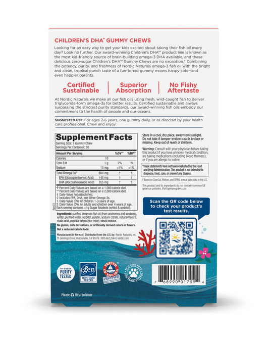Nordic Naturals Children’s DHA Gummy Chews