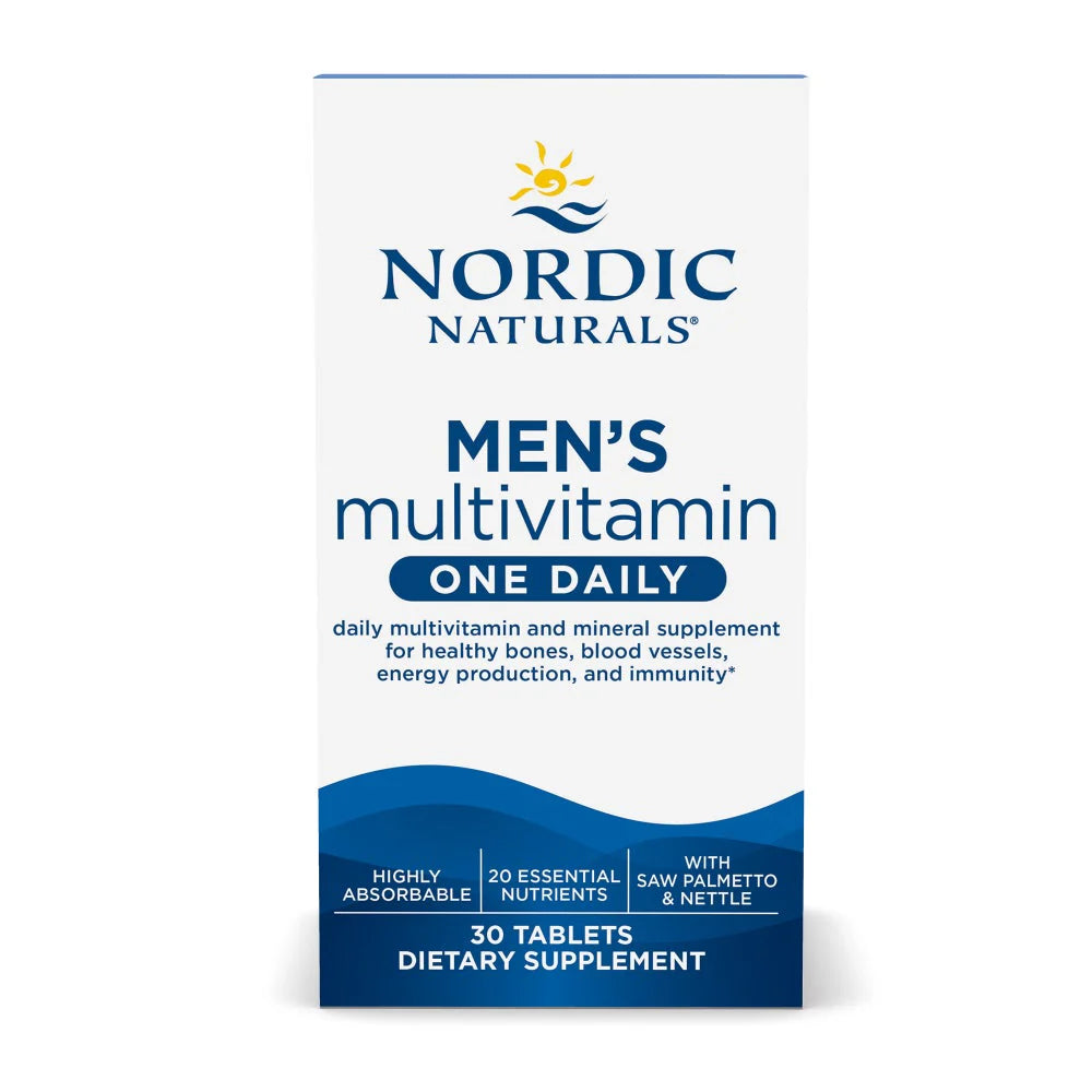 Men’s Multivitamin One Daily – 20 Key Nutrients + Herbal Support – 30 Tablets
