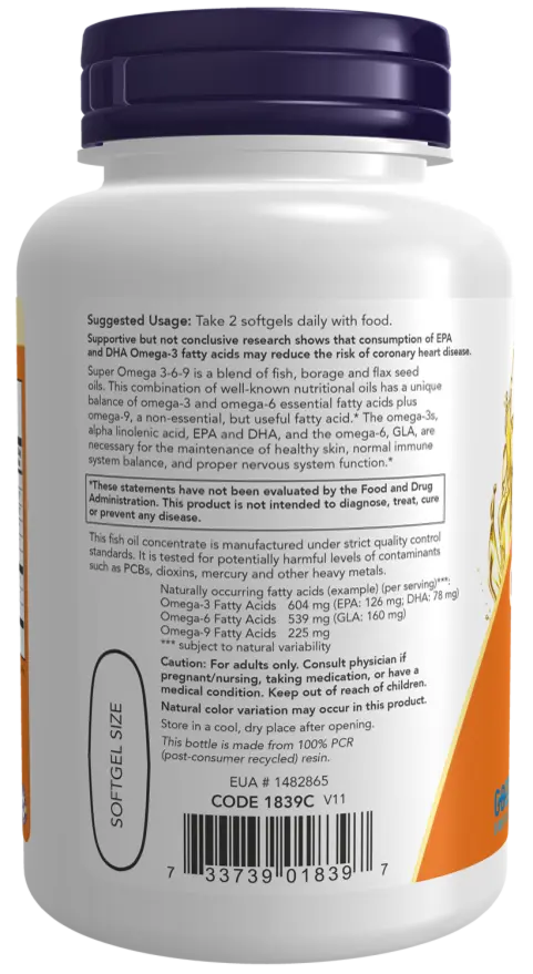Super Omega 3-6-9 NOW Foods