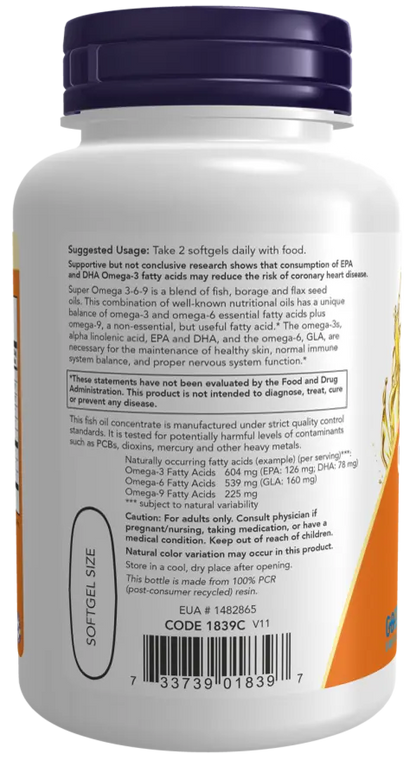 Super Omega 3-6-9 NOW Foods