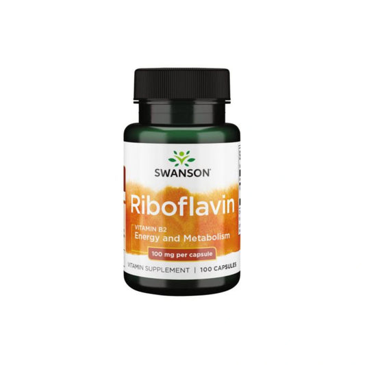 Swanson Ryboflawina Witamina B-2 100mg, 100 Kapsułek