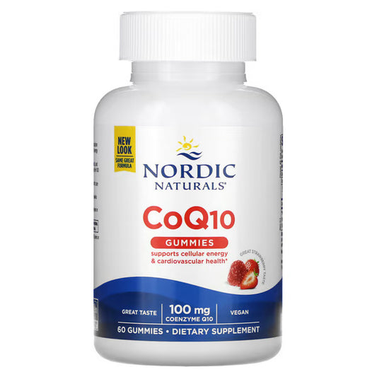 CoQ10 Gummies – 100 mg | 60 żelków | Smak truskawkowy