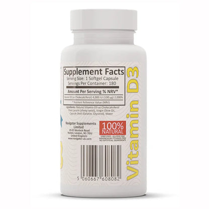Vitamin D3  4000 IU softtgels