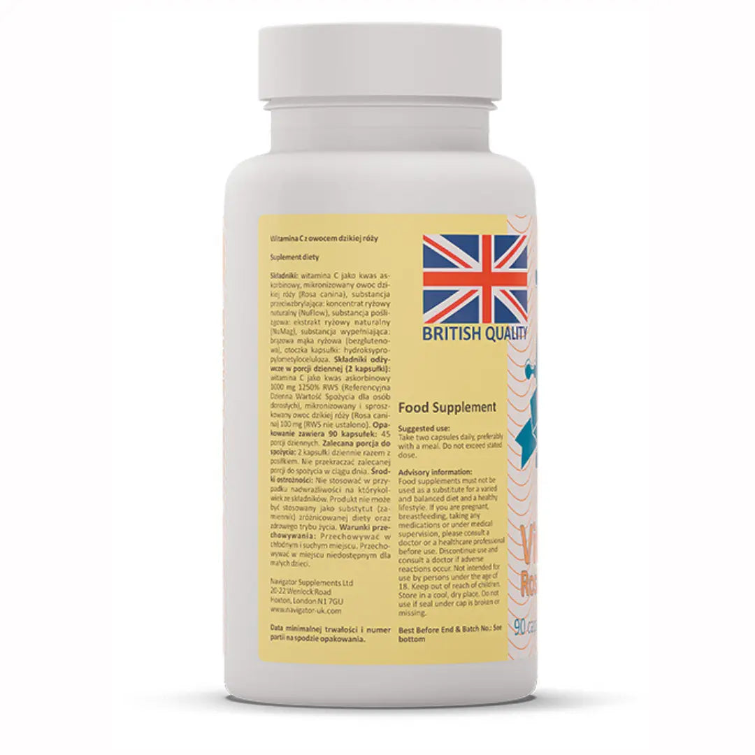 Vitamin C Rosa Canina (Rosehips) 1000mg