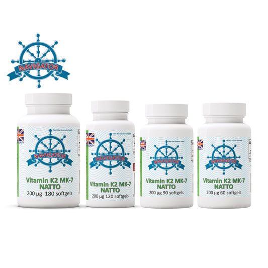 Witamina K2 MK-7 200 μg 60 kapsułek miękkich (softgels)