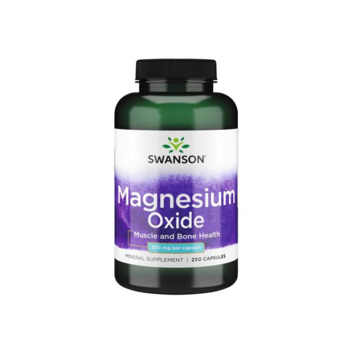 Magnesium Oxide 200mg Capsules 250 - SWANSON