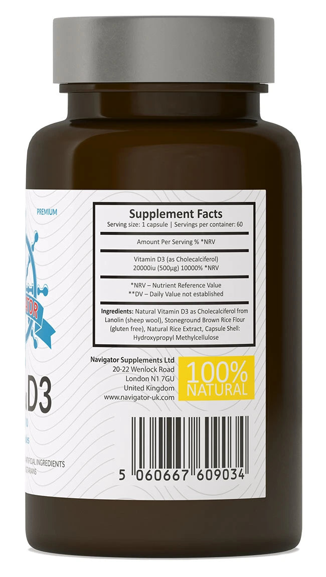 Witamina D3 20 000 IU – Suplement o wysokiej mocy