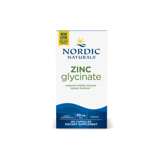 Glicynian cynku – Nordic Naturals 20 mg