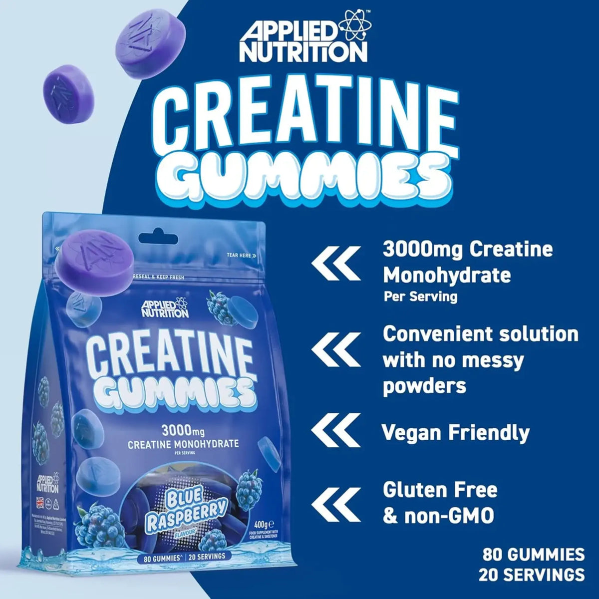 Creatine Monohydrate Gummies – Applied Nutrition