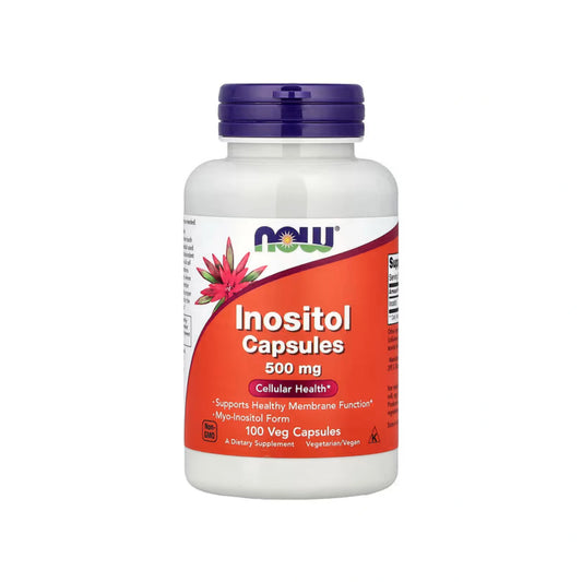 Inozytol 500 mg, NOW Foods - 100 kapsułek wegetariańskich
