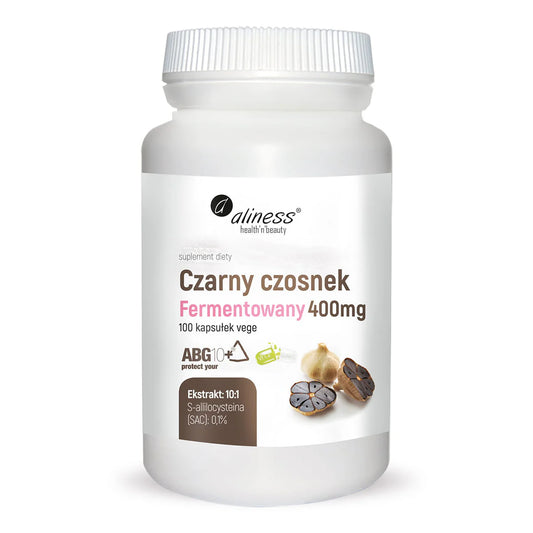 Czarny Czosnek Fermentowany, 100 wegańskich kapsułek
