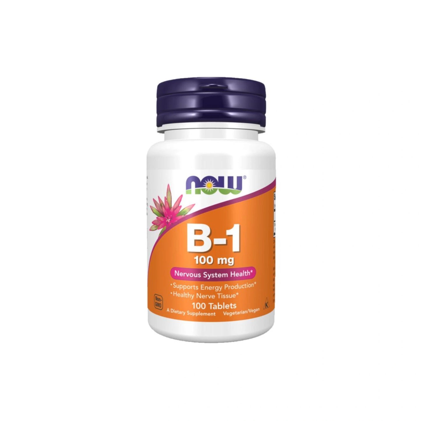 NOW Foods Witamina B-1 Tiamina 100 mg – 100 tabletek