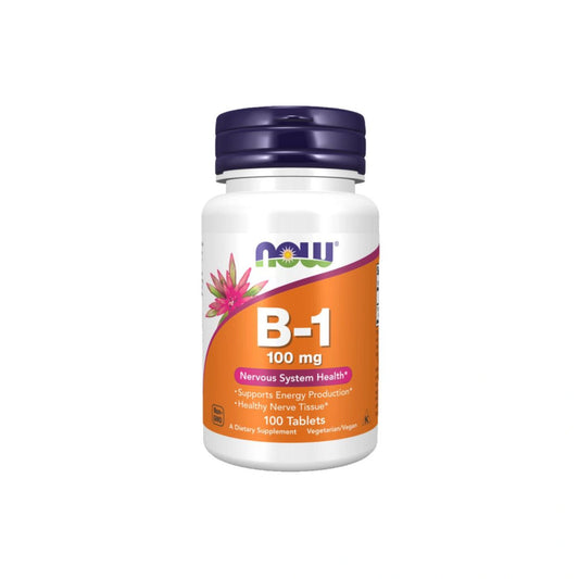NOW Foods Witamina B-1 Tiamina 100 mg – 100 tabletek