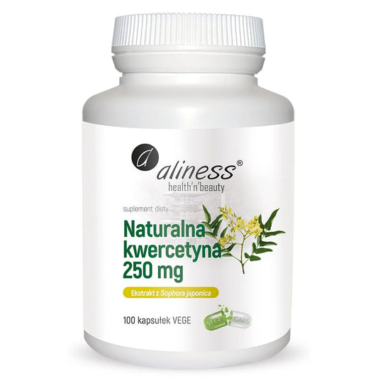 10% OFF ✨Naturalna kwercetyna 250 mg, 100 kapsułek wegańskich