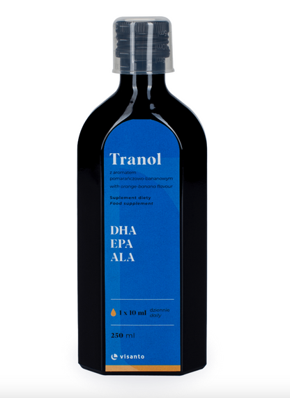 Tranol Omega 3 W Płynie, Pomarańcza + Banan