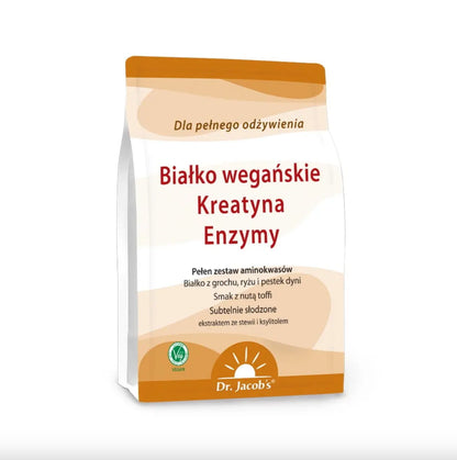 Wegańskie białko z kreatyną i enzymami