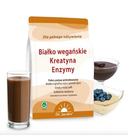 Wegańskie białko z kreatyną i enzymami