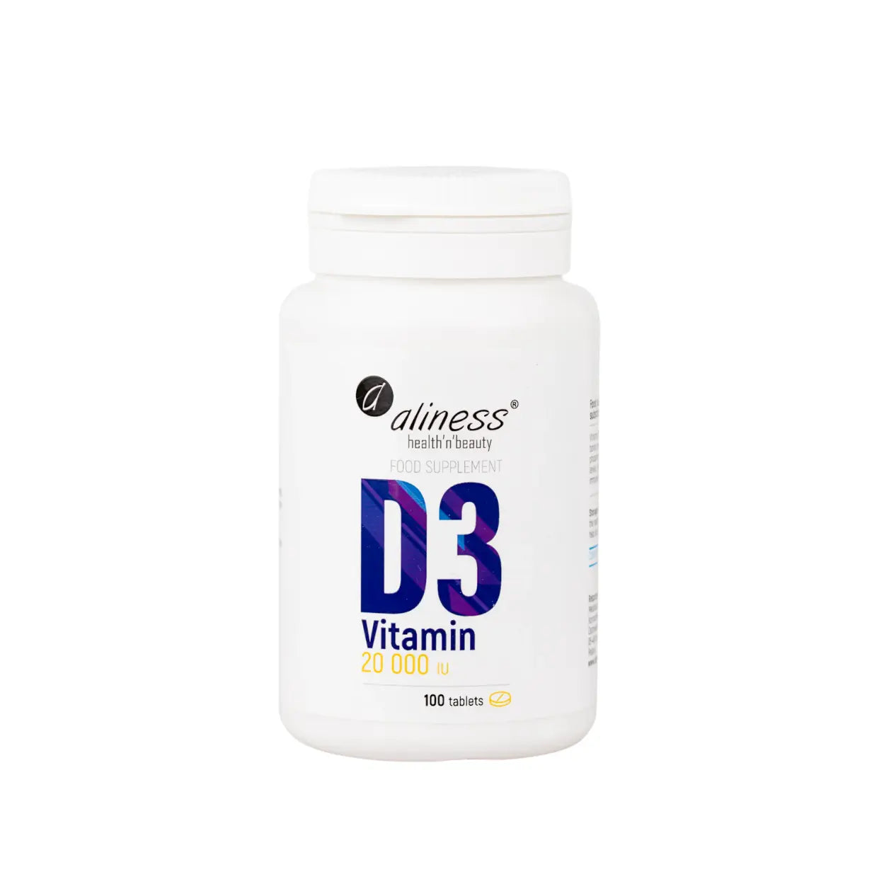 Max Strength Vitamin D3 20,000 IU – 100 Tablets