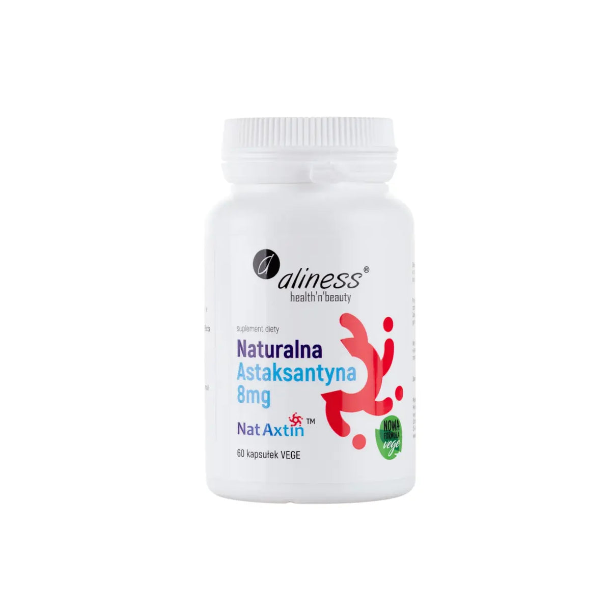 Natural Astaxanthin 8 mg NatAxtin™ – 60 Soft Capsules | Aliness