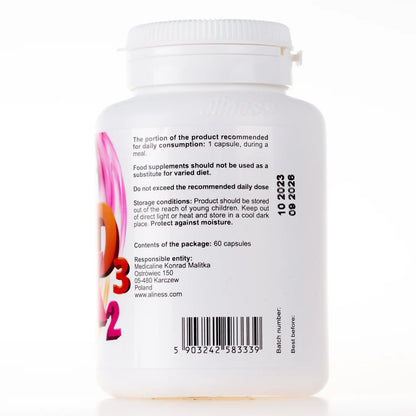 Vitamin D3 (2000 IU) with K2 MK7 - 60 Capsules