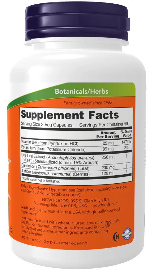 Water Out - NOW - 100 Veg Capsules