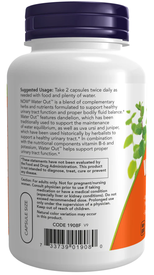 Water Out - NOW - 100 Veg Capsules