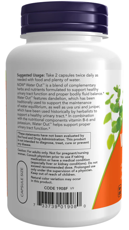 Water Out - NOW - 100 Veg Capsules