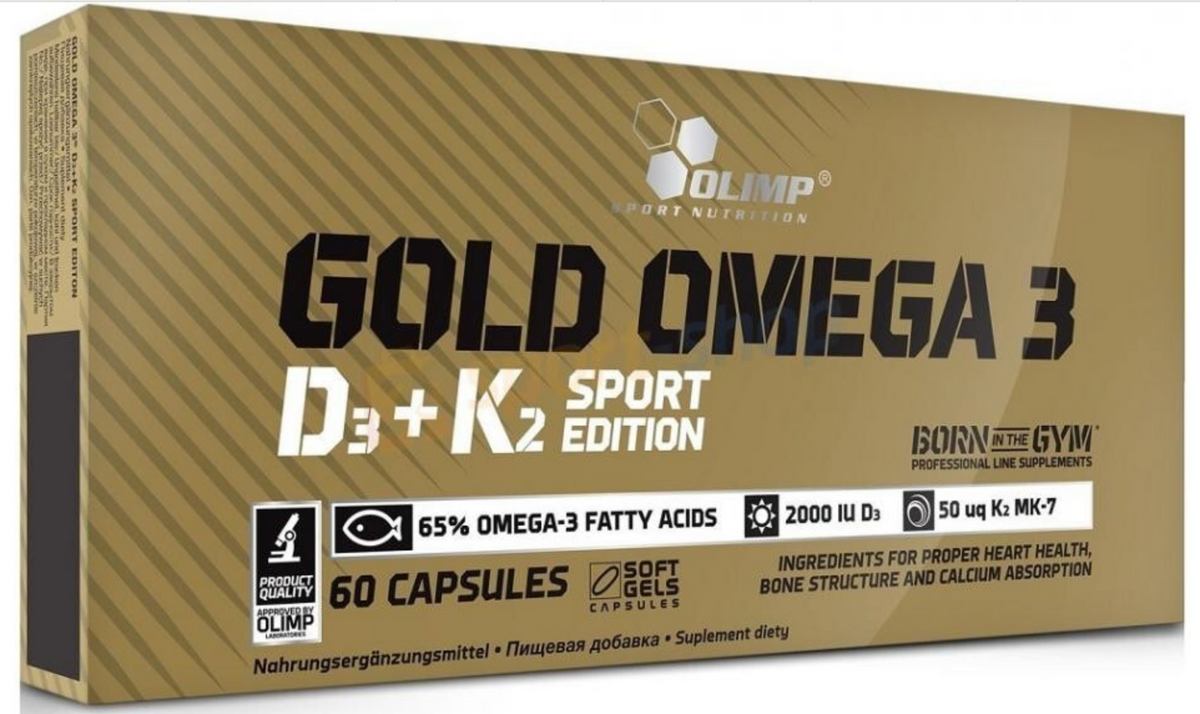 Gold Omega 3™ D3+K2 Sport Edition