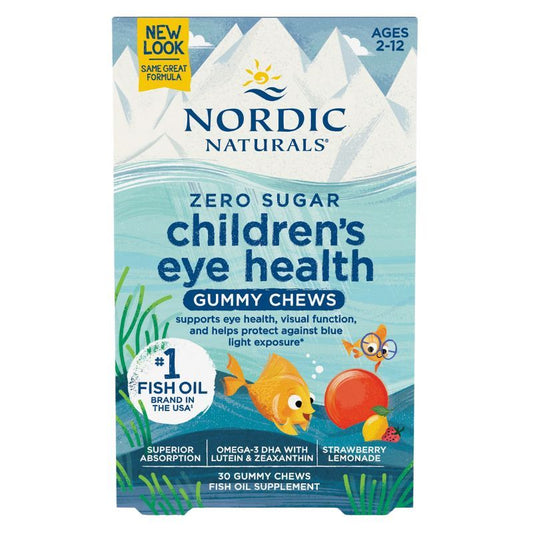 Nordic Naturals Children's Eye Health – Gumy o smaku truskawkowo-cytrynowym (30 szt.)