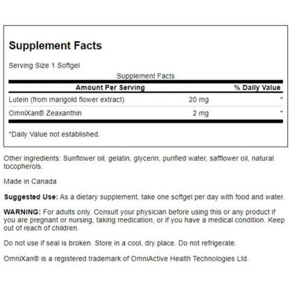 Swanson Ultra Synergistic Eye Health – 60 kapsułek miękkich