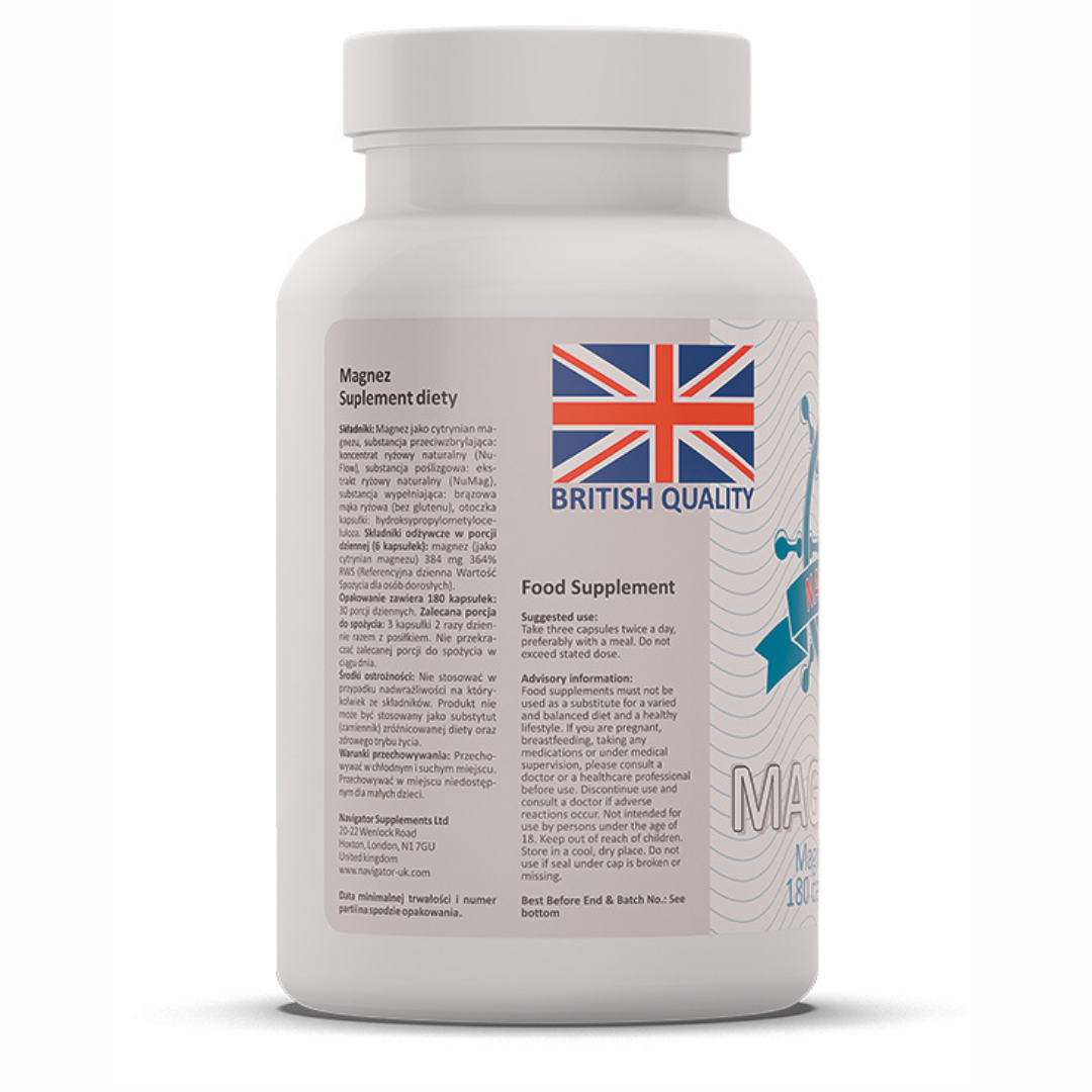 Magnez - Cytrynian Magnezu 400mg 