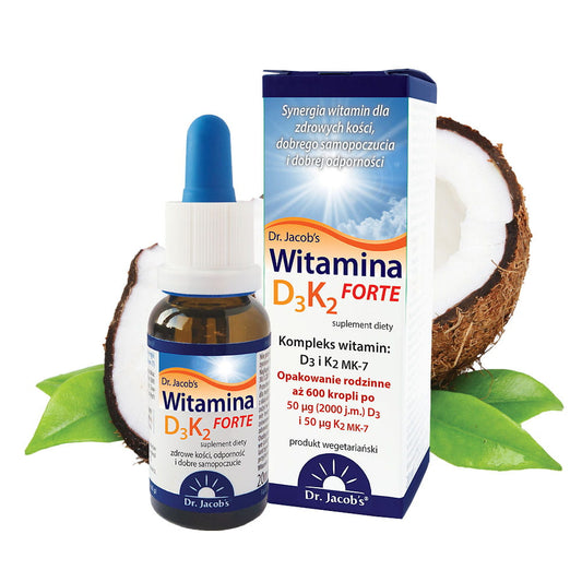 Witamina D3K2 Forte 20ml, 2000 j.m.