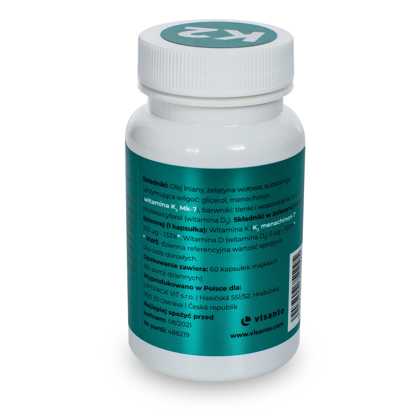 K2 MK-7, 100 mcg