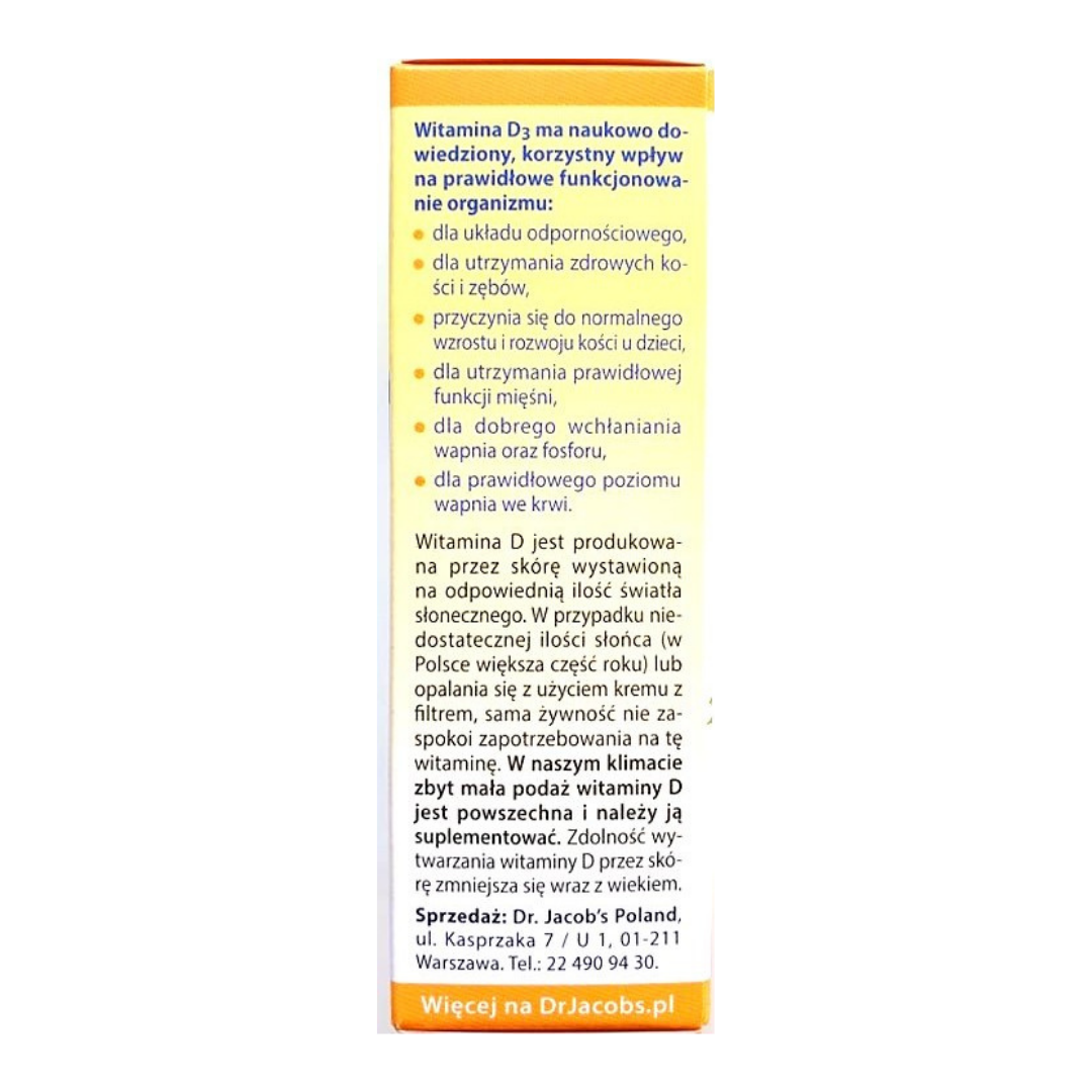 ✨20% OFF✨Witamina D3 Słońce 20ml, 800 j.m. [data ważności]
