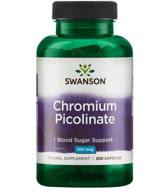 Pikolinian Chromu, 200mcg