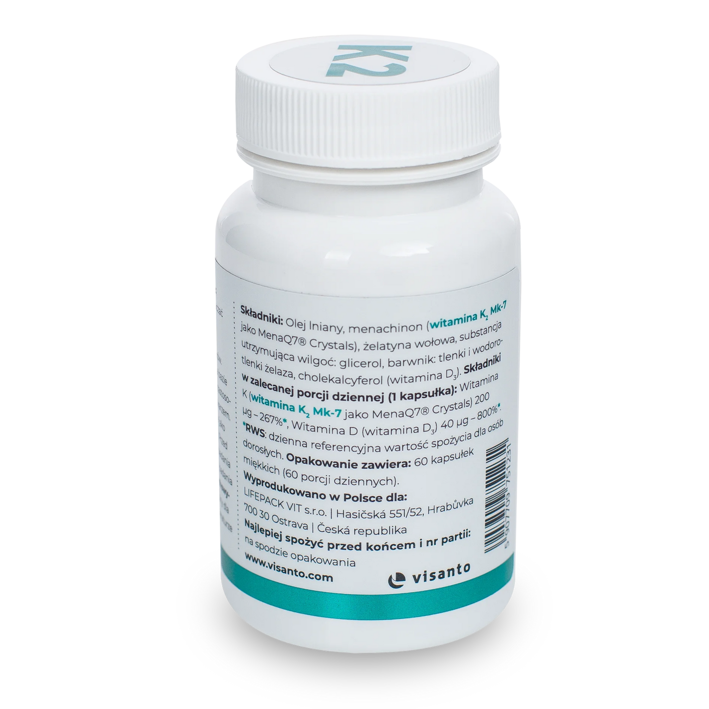 K2 MK-7, 200 mcg
