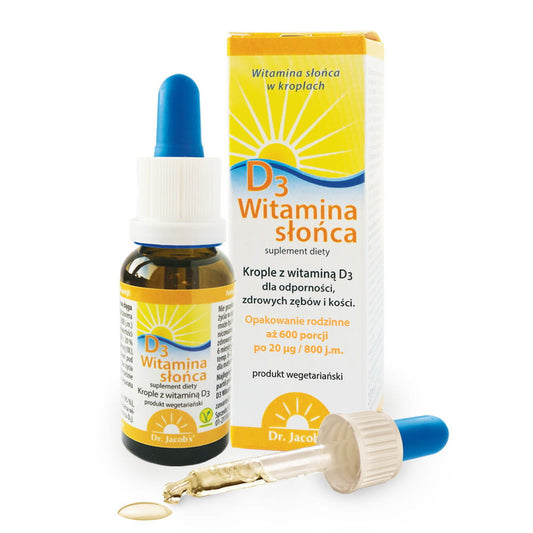✨20% OFF✨Witamina D3 Słońce 20ml, 800 j.m. [data ważności]