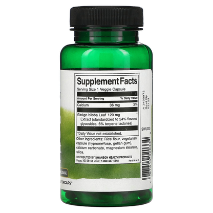 15% OFF Ekstrakt Ginkgo Biloba, 120mg