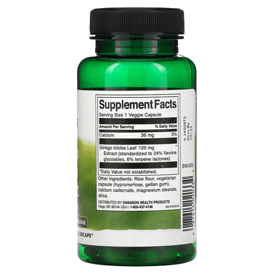 15% OFF Ekstrakt Ginkgo Biloba, 120mg