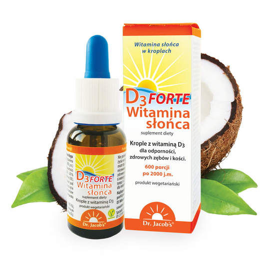Witamina Słońca D3 Forte 20ml, 2000 j.m.