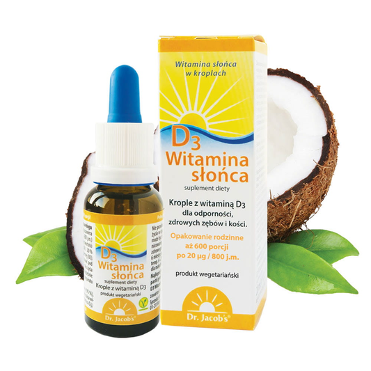 ✨20% OFF✨Witamina D3 Słońce 20ml, 800 j.m. [data ważności]