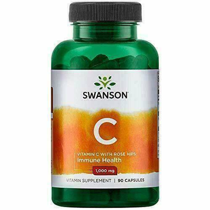 Swanson Witamina C z dziką różą 1000 mg